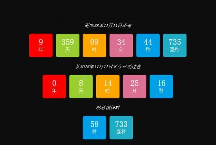 html实时倒计时代码 html模板源码下载