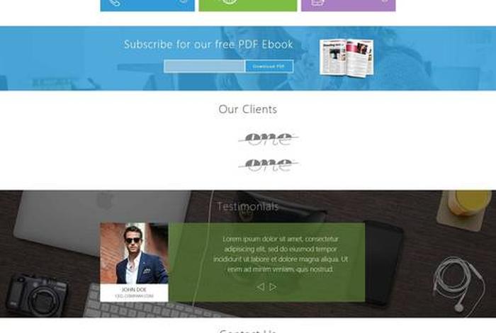 html制作网页案例代码 - html模板下载