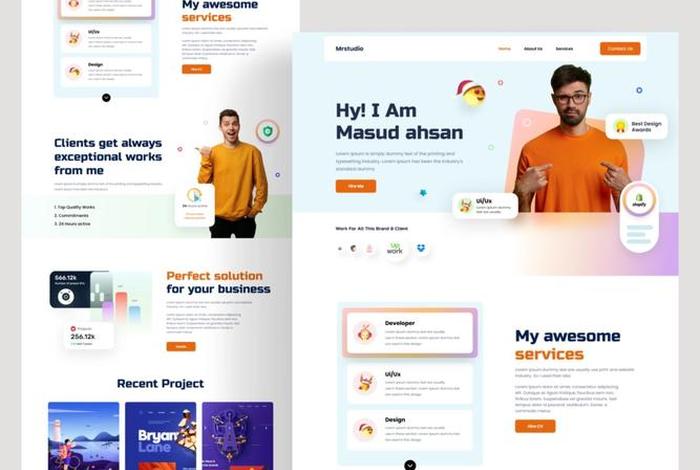 web网页制作 web个人网站设计
