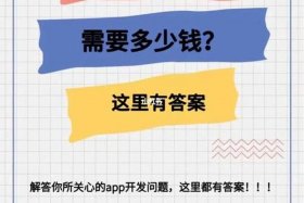 app搭建需要多少钱，一般开发一款app大概需要多少钱呀