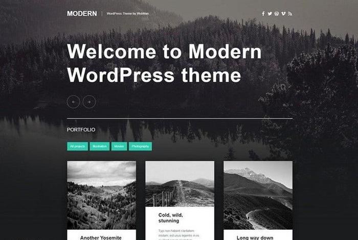 wordpress免费主题；wordpressAPP下载主题