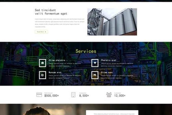 web制作网站的模板有哪些；免费html网页模板