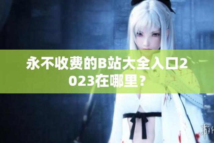 b站视频推广，b站大全永不收费2024入口在哪里