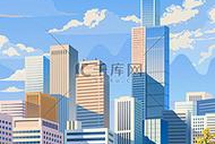 扁平化的建筑 - 扁平化建筑插画