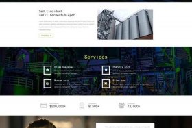 web制作公司网站的模板 - HTML页面网站模板免费下载