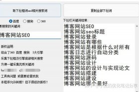 seo的博客，关于seo博客优化问题
