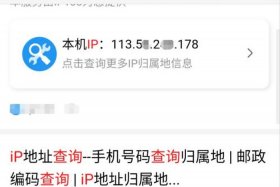 ip域名查询网 手机本机ip地址