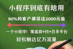 搭建小程序公司 小程序搭建赚钱吗