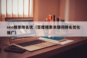 seo网站排名优化公司哪家好 - 百度关键词排名联系