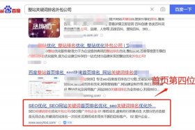 seo关键词首页排名优化；seo关键词排名优化推荐