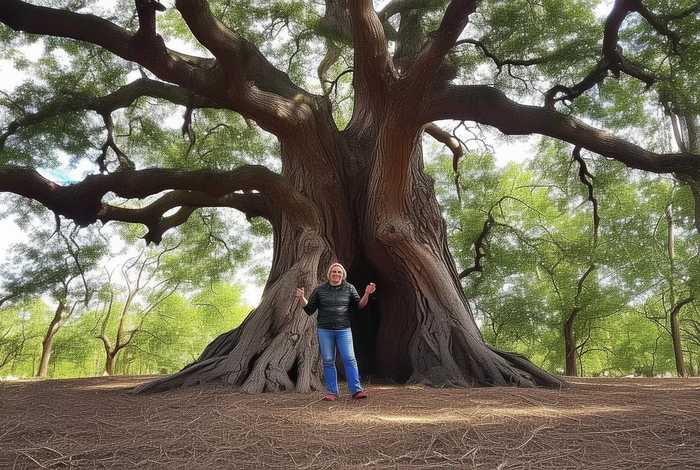 合影的照片,与大树合影的照片 合影的照片,与大树合影的照片