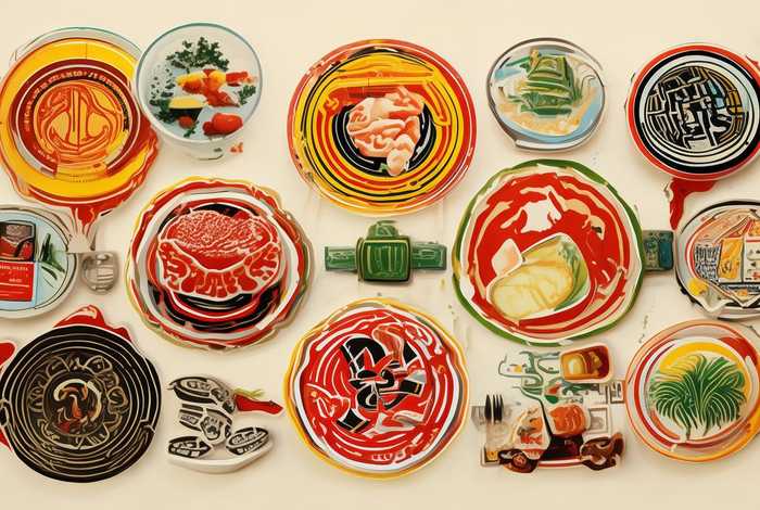 八大菜系logo设计 八大菜系图标设计