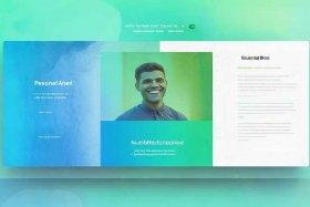个人简介网站模板HTML、个人简介网站模板