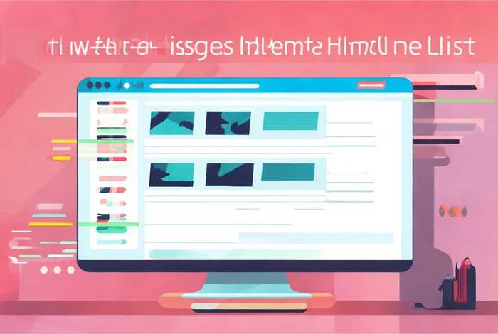 html图片怎么做，html图片怎么做成列表