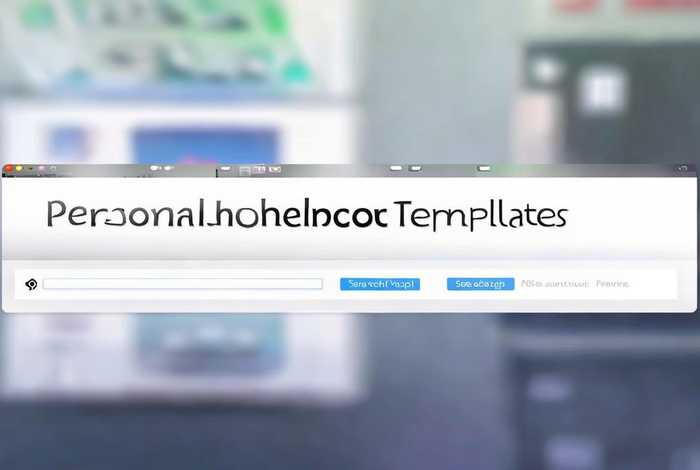 个人主页模板，个人主页模板在哪里找