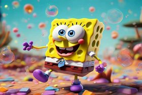 海绵宝宝的网页设计html源代码；html简单动画代码海绵宝宝