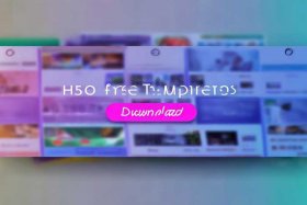 h5 网站模板、h5模板网站 免费下载