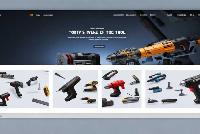 电动工具首页；电动工具首页设计图