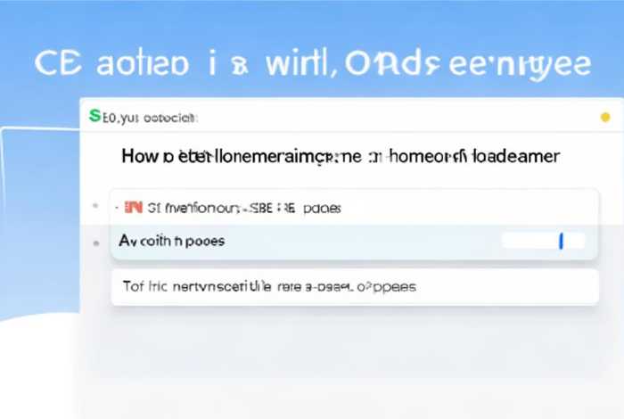 seo网页怎么进入首页，seo网页怎么进入首页模式