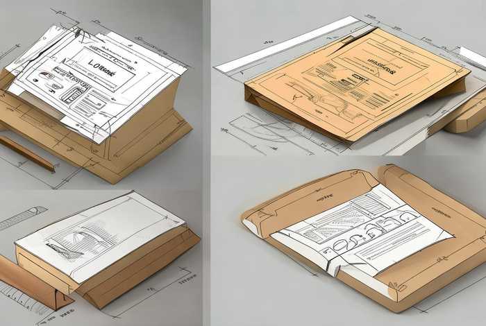 包装设计平面展开图带尺寸，包装设计平面展开图带尺寸怎么画