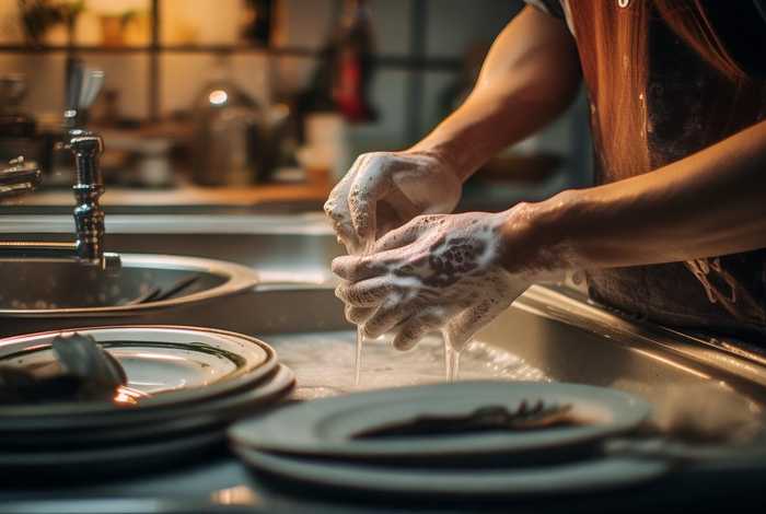 步骤怎么写；洗碗的步骤怎么写