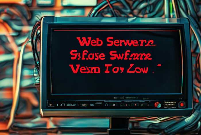 web服务器软件版本、web服务器软件版本过低