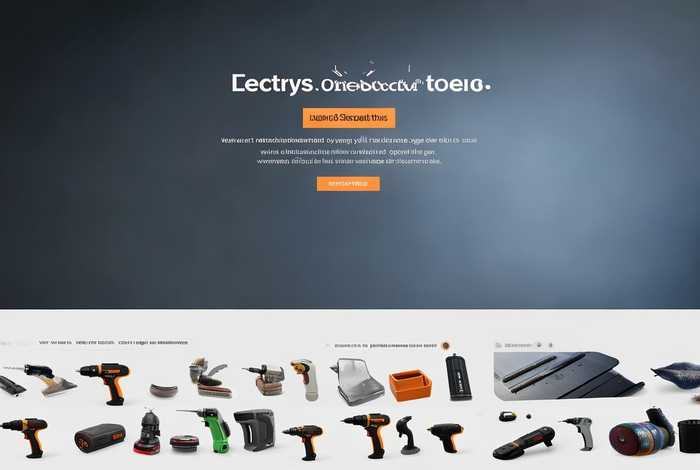 电动工具首页；电动工具首页设计图