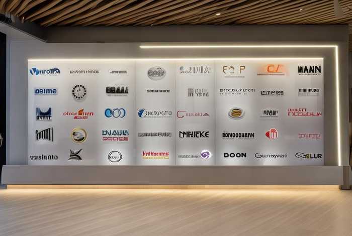 logo墙图片、公司前台logo墙图片