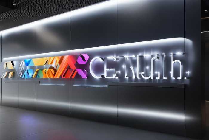 logo墙效果图 研发中心logo墙效果图