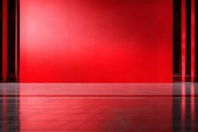 红色ppt封面图片简约大气、红色ppt背景图片 大气