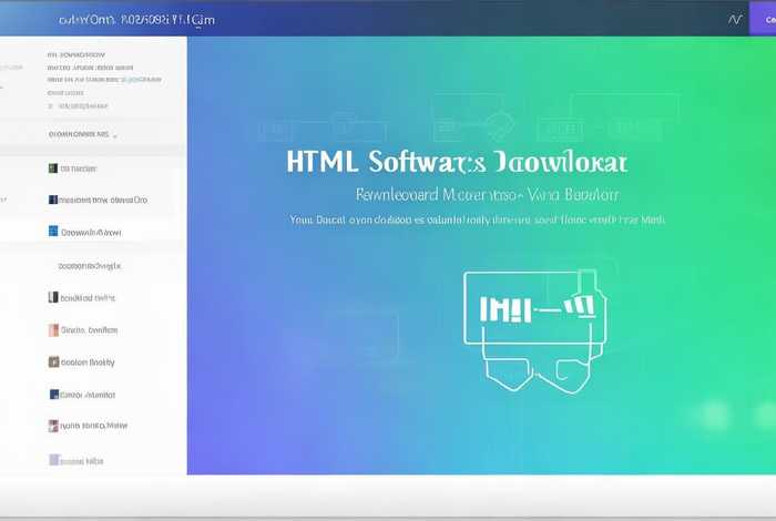 html软件下载；html软件下载页