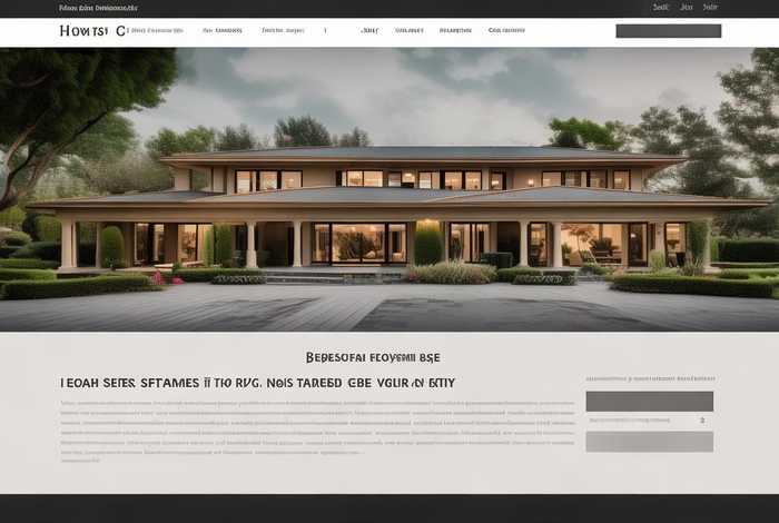 房地产网页设计模板图片；房地产网页设计模板图片大全