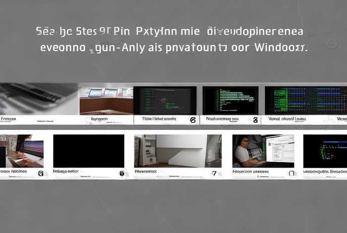 搭建python开发环境步骤，搭建python开发环境 windows