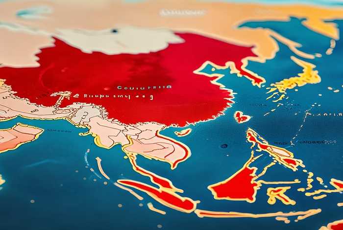 地图中国日本韩国 - 世界地图中国日本韩国