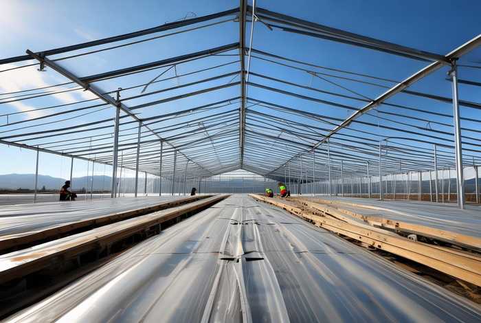 搭建大棚专用钢架棚、新型钢架大棚搭建视频