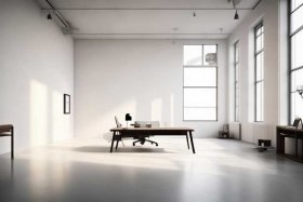 办公室装修设计极简风格效果图；办公室装修设计极简风格效果图大全