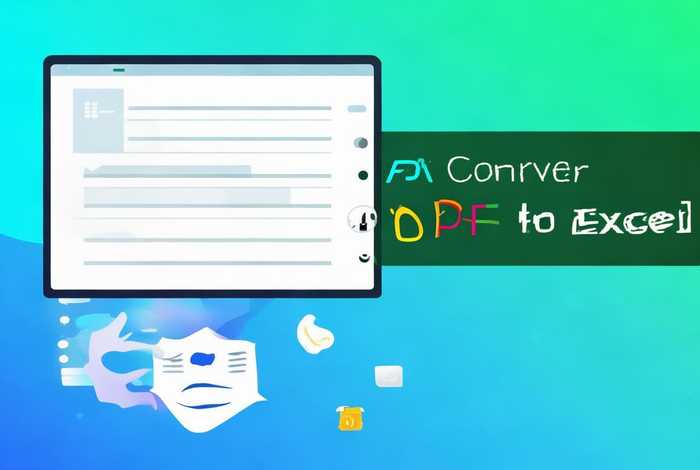 pdf怎么免费转换成excel表格 pdf怎么转换成excel表格免费版本