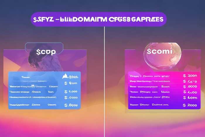 .xyz域名价格、xyz域名价格对比com
