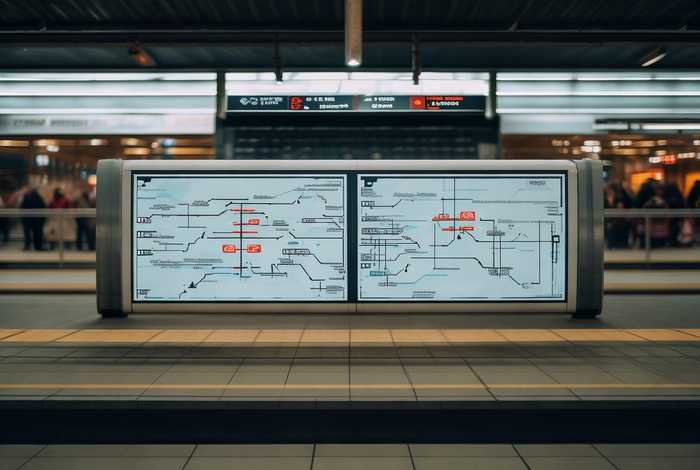 地铁站站牌指示牌是什么意思；地铁站站牌指示牌是什么意思图片