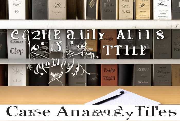 案例分析的标题怎么取（案例分析的标题怎么写）