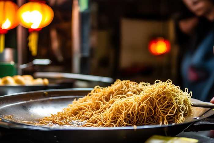 广州制作广府美食炒米饼和粉包 正宗广州炒米粉的做法