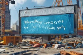 wordpress网站还没建好；wordpress网站还没建好怎么隐藏