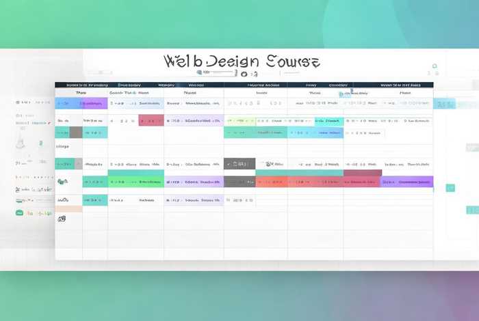 web制作网页课表（web制作课程表网页）