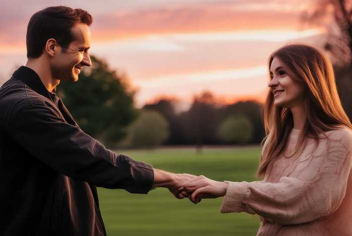 男人对女人说在一起是什么意思；一个男人说在一起是什么意思