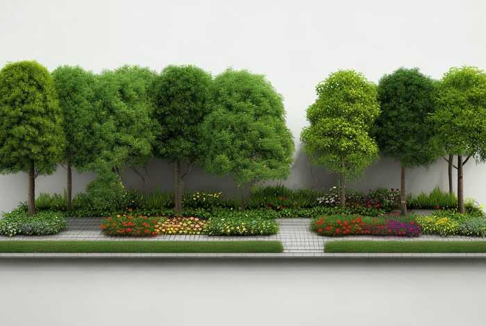 路边设计效果图接单 - 路边绿化设计平面图 路边设计效果图接单 - 路边绿化设计平面图