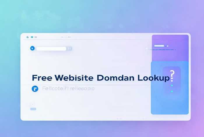 免费的网站域名查询app，免费的网站域名查询？