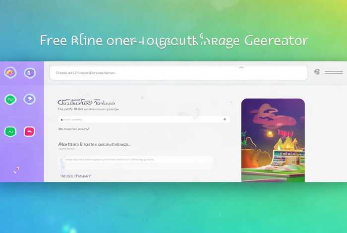 免费在线一键生成图片；在线制作免费生成图片文字