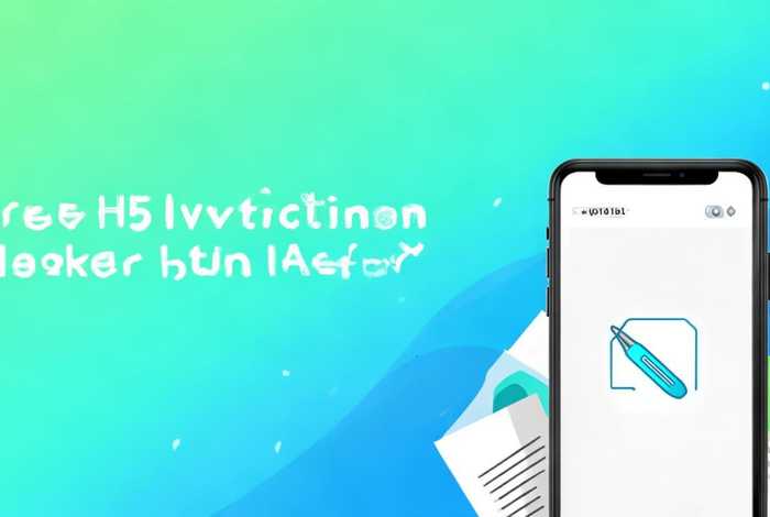 免费制作h5邀请函的小程序 免费制作h5邀请函的小程序软件