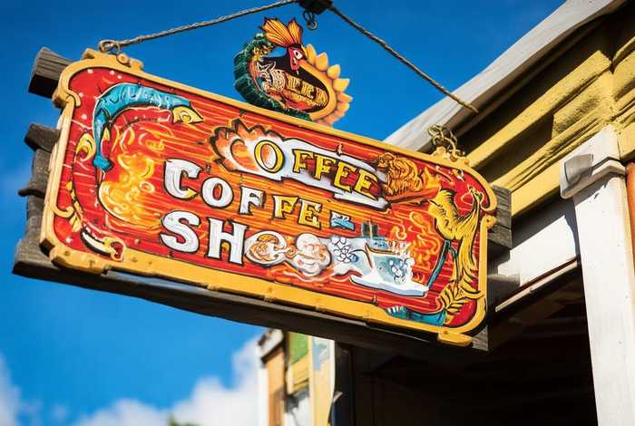 咖啡创意招牌设计；咖啡创意招牌设计图片