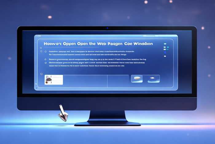 如何打开网页代码窗口 - 如何打开网页代码窗口功能